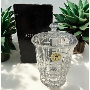 Vtg‎ Bombay TARRA  Crystal Sugar Jam Jar 6" Condiment Container 4827771 Retired